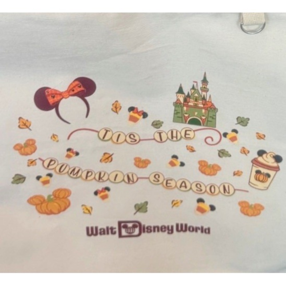 2026 Walt Disney World Fall Canvas Tote Bag 'Tis The Pumpkin Season Mickey